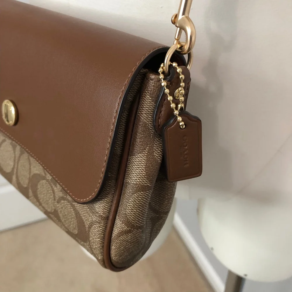 Coach Reversible Signature Coated Canvas Crossbody Bag - Picture 9 of 14